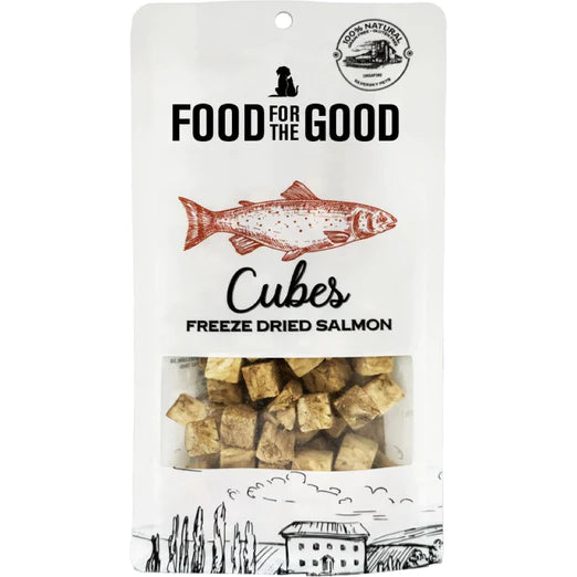 Food For The Good - Freeze Dried Salmon Cubes Cat & Dog Treats, 70g