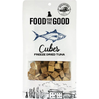Food For The Good Tuna Cubes Grain-Free Freeze-Dried Treats For Cats & Dogs 70g