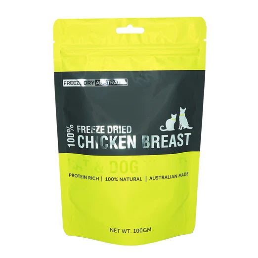 10% OFF: Freeze Dry Australia 100% Raw Chicken Breast 100g
