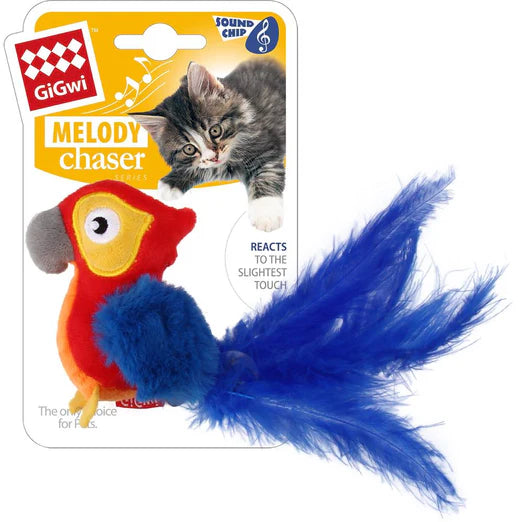 GiGwi Melody Chaser Motion Activated Cat Toy (Parrot)