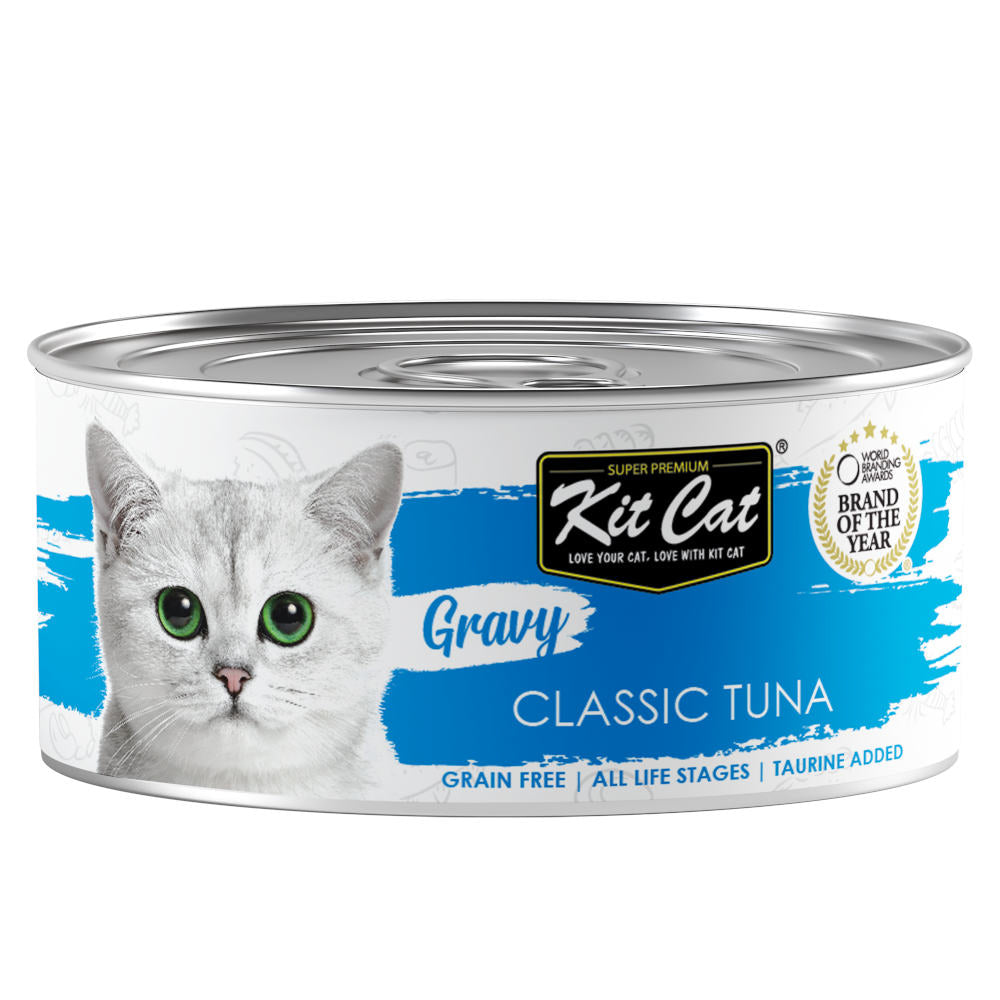 Kit Cat Gravy Classic Tuna Canned Cat Food, 70g