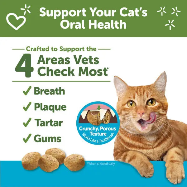 Whimzees Cat Dental Treats - Chicken & Tuna Flavour, 2oz