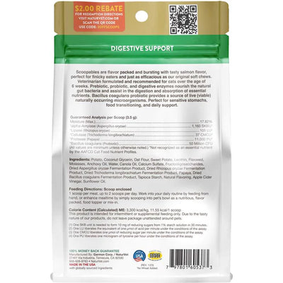 NaturVet Scoopables Digestive Enzymes Digestive Support Cat Supplement Chews, 5.5oz