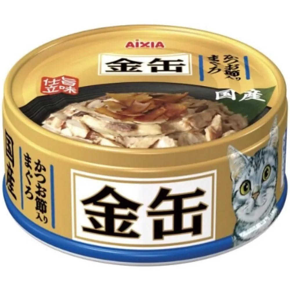 Aixia Kin-Can Mini Tuna with Dried Bonito Canned Cat Food, 70g