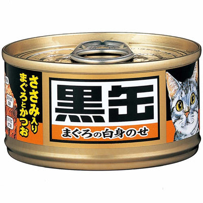 AIXIA Kuro-Can Mini Tuna & Skipjack w/ Chicken Fillet, 80g