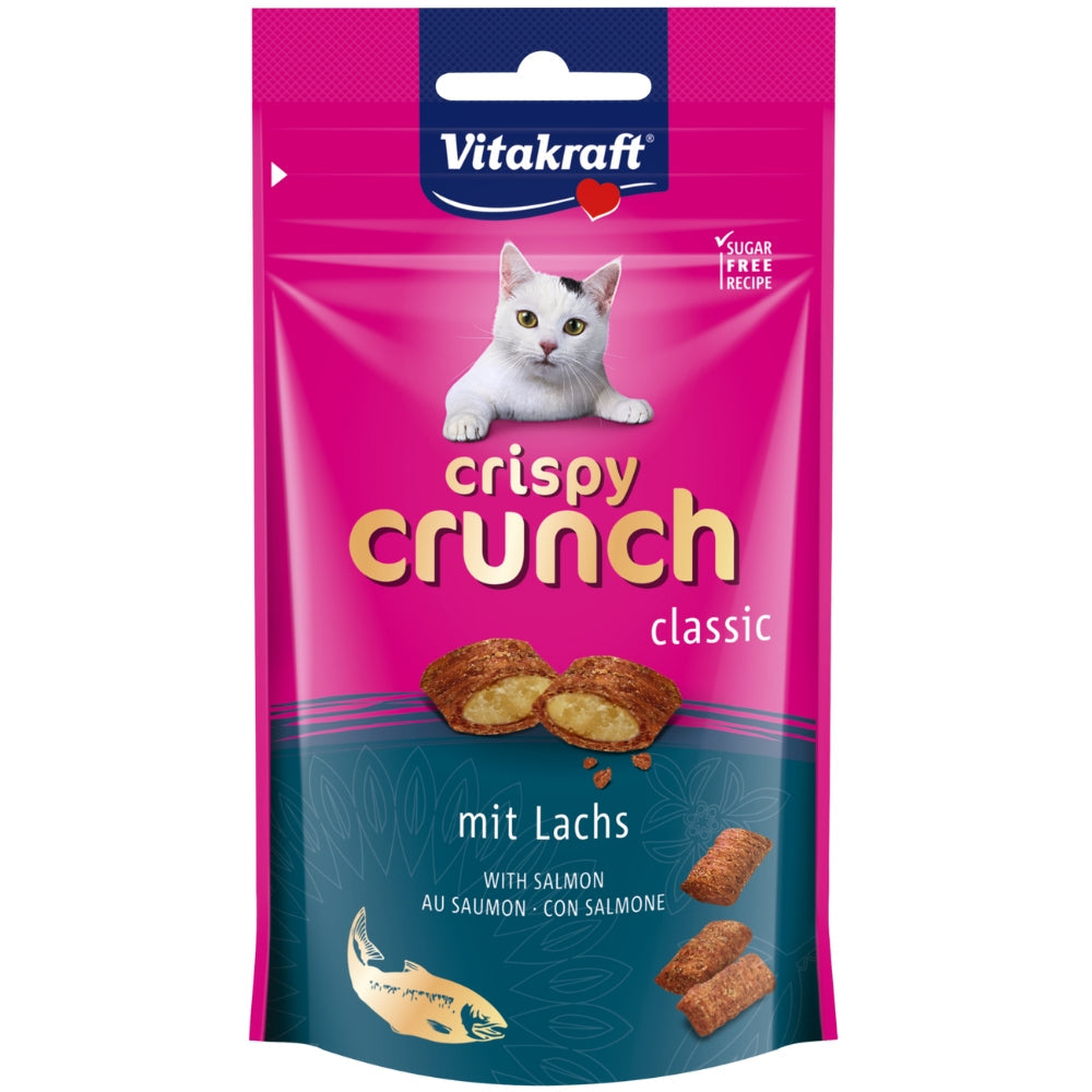 Vitakraft Crispy Crunch With Salmon Cat Treats, 60g
