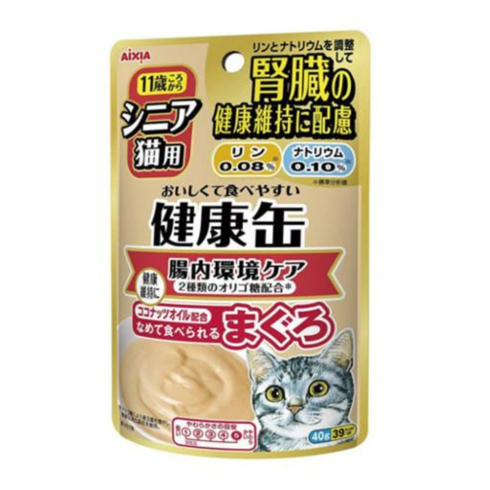 Aixia Kenko Pouch – Kidney + Healthy Intestines for Senior Cats, 40g
