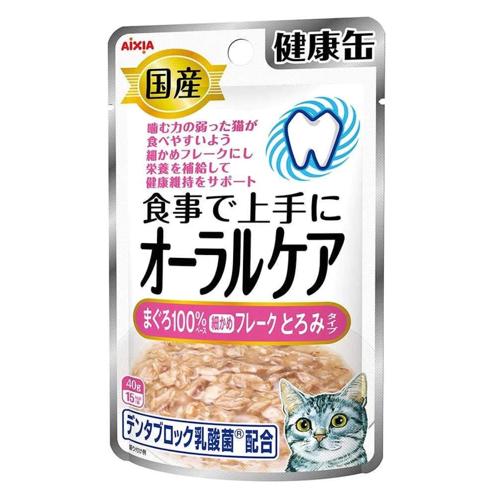 Aixia Kenko Pouch Oral Care – Tuna Flakes in Jelly, 40g