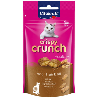 Vitakraft Crispy Crunch Anti Hairball With Malt Cat Treats, 60g