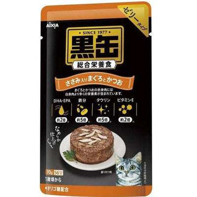 AIXIA Kuro-Can Pouch – Tuna & Skipjack w/ Chicken, 70g