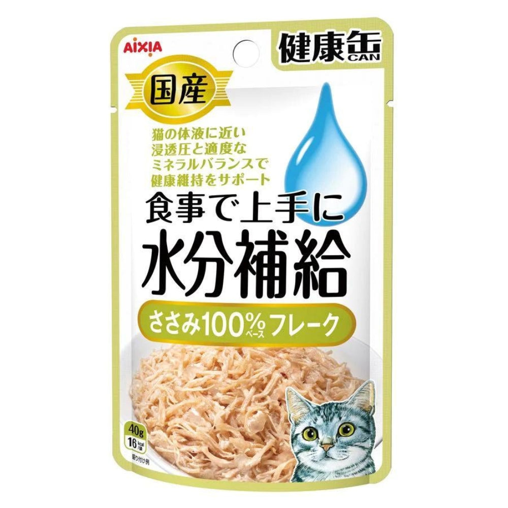 Aixia Kenko Pouch – Chicken Fillet Flakes Water Supplement, 40g