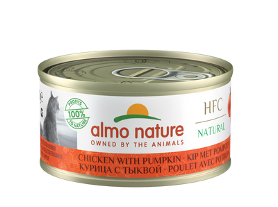 Almo Nature HFC Natural Canned Cat Food – Chicken with Pumpkin, 70g