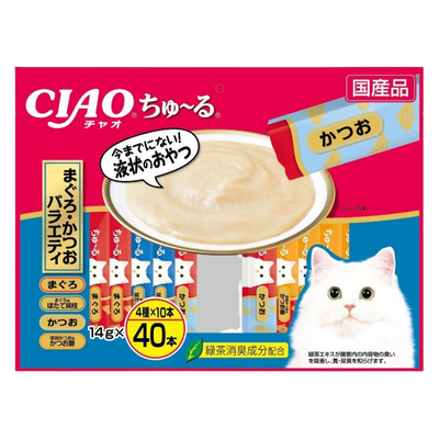 Ciao Churu Tuna Mix Liquid Cat Treat Jumbo 40-Pack