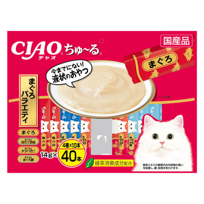 Ciao Churu Tuna & Scallop Liquid Cat Treat Jumbo 40-Pack