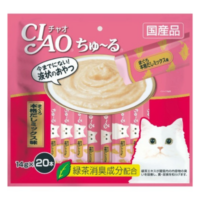 Ciao Churu Tuna in Japanese Broth Liquid Cat Treat 20-Pack