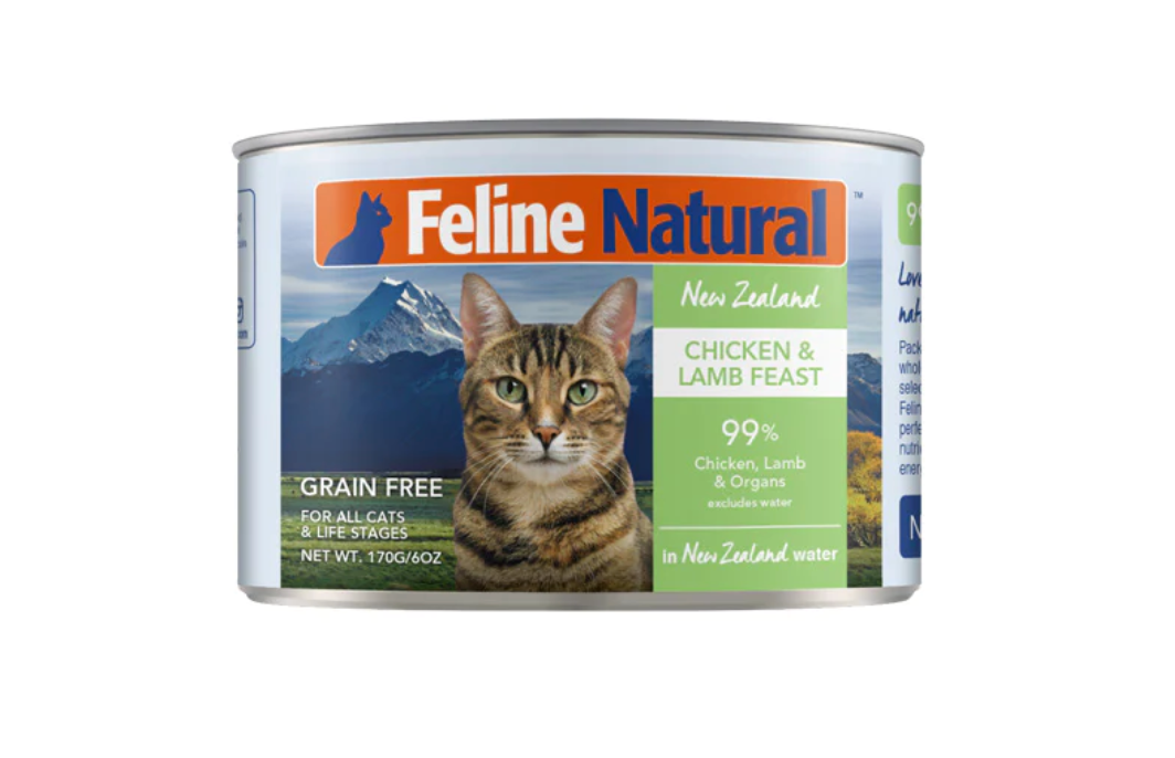 Feline Natural Chicken & Lamb Canned Cat Food, 170g