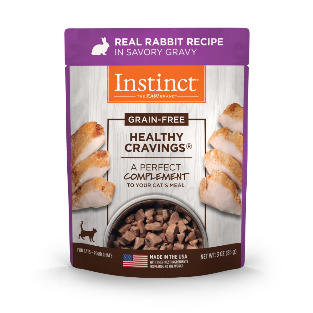Instinct Healthy Cravings Wet Cat Food Topper – Real Rabbit, 3oz