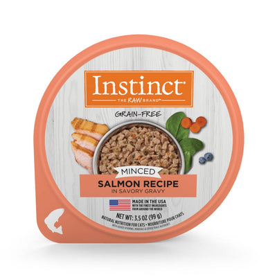 Instinct Grain-Free Minced Recipe Wet Cat Food Cup – Real Salmon, 3.5oz