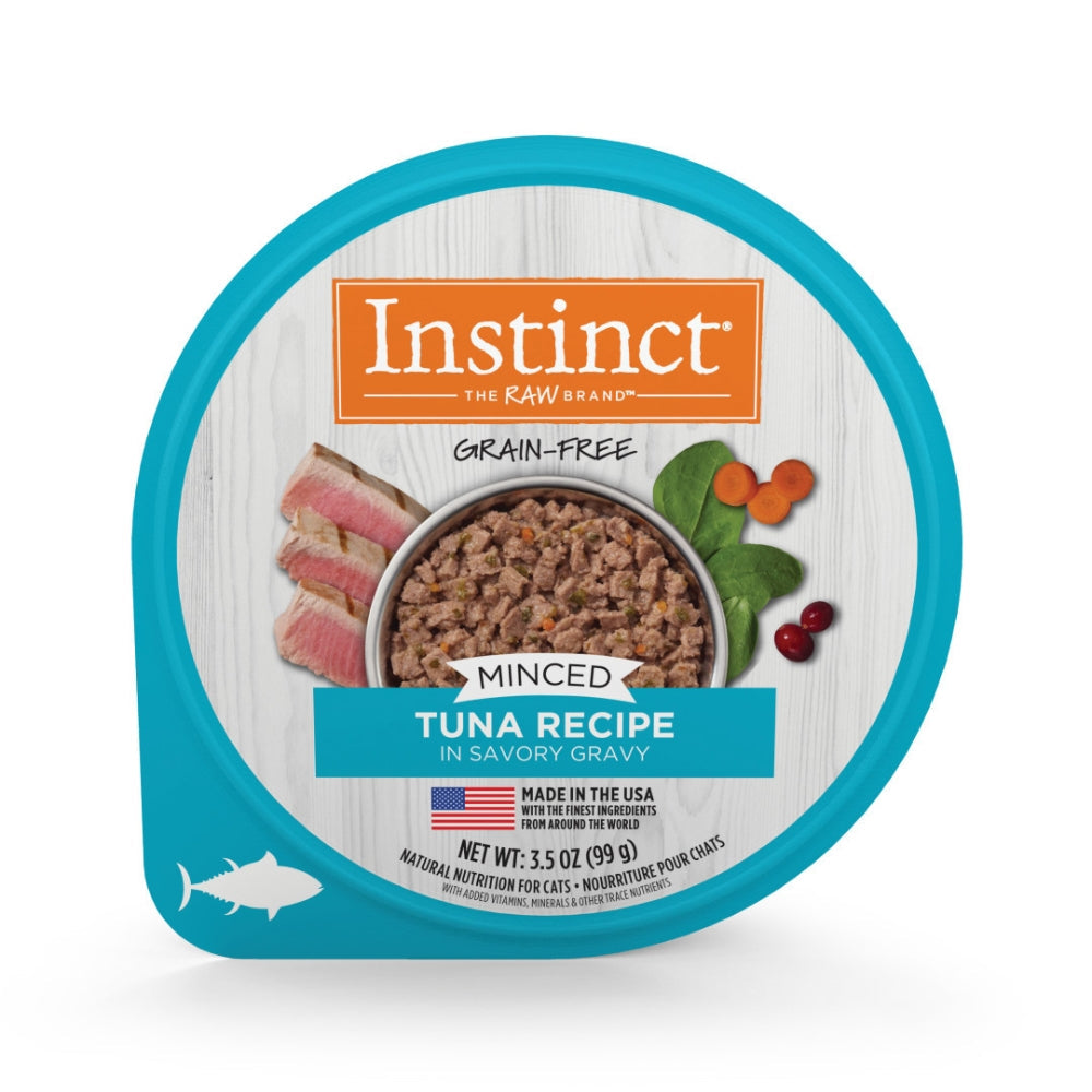 Instinct Grain-Free Minced Recipe Wet Cat Food Cup – Real Tuna, 3.5oz