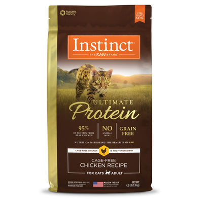 Instinct Ultimate Protein Grain-Free Dry Cat Food – Cage-Free Chicken Recipe, 4lb