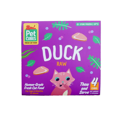 PetCubes Duck Frozen Raw Cat Food