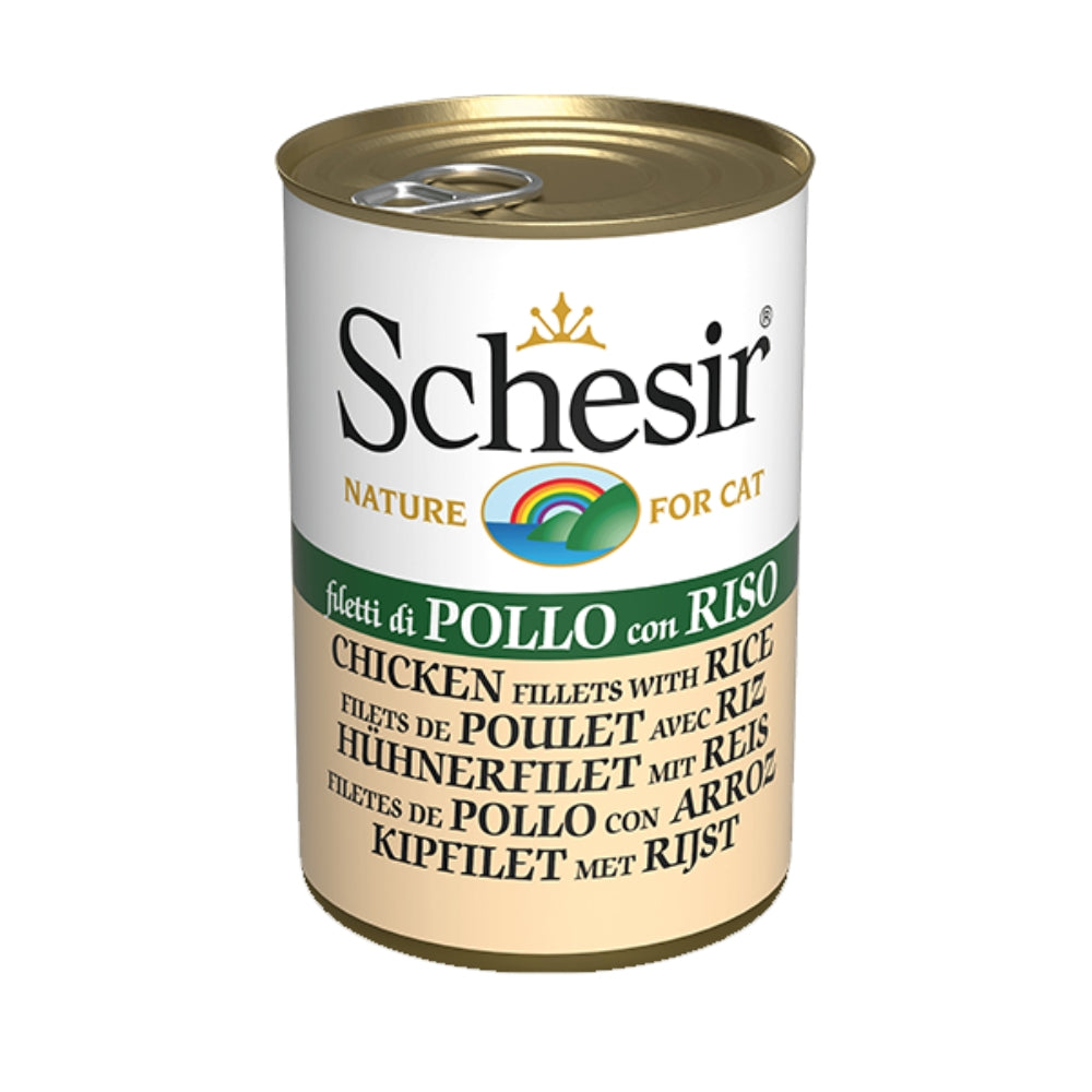 Schesir Chicken Fillets with Rice in Jelly Canned Cat Food, 140g