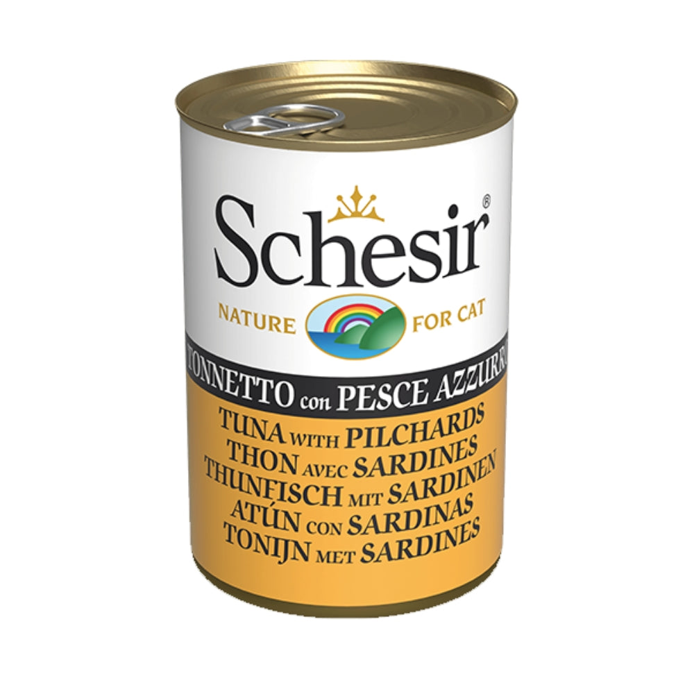 Schesir Tuna with Pelagic Fish in Jelly Canned Cat Food, 140g