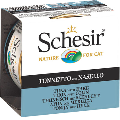 Schesir Tuna with Hake in Jelly Canned Cat Food, 85g
