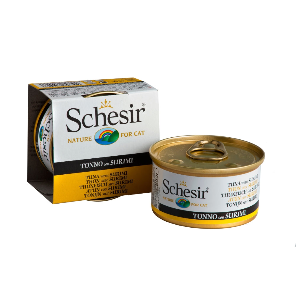 Schesir Tuna with Surimi in Jelly Canned Cat Food, 85g