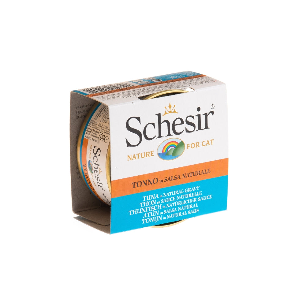 Schesir Tuna in Natural Gravy Canned Cat Food, 70g