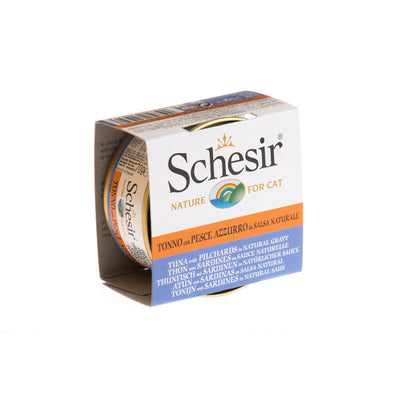 Schesir Tuna with Pilchards in Natural Gravy Canned Cat Food, 70g