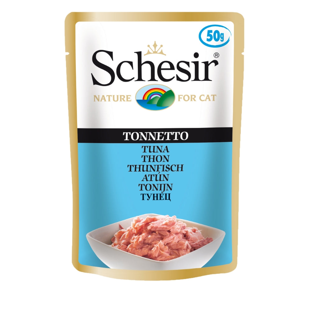 Schesir Tuna Cat Food Pouch, 50g