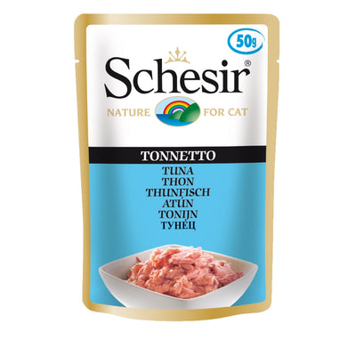 Schesir Tuna Cat Food Pouch, 50g