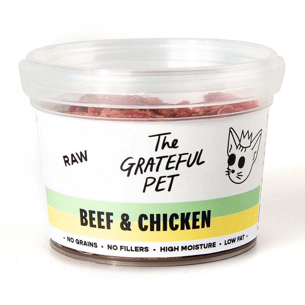 The Grateful Pet Raw Cat Food - Beef & Chicken