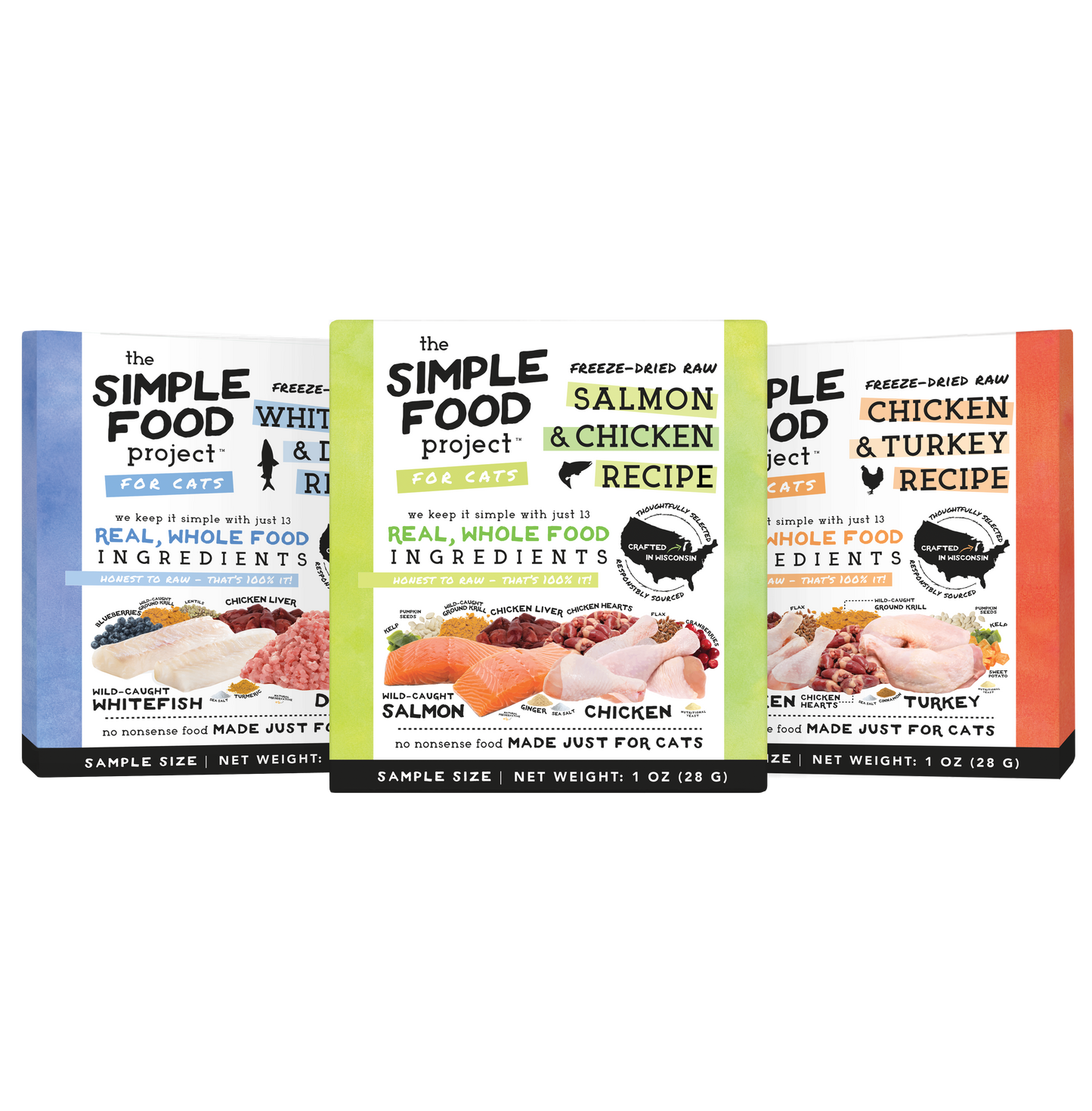 The Simple Food Project Freeze-Dried Raw Cat Food – Whitefish & Duck