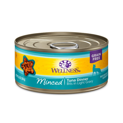 (Carton of 12) Wellness Complete Health Minced Tuna Dinner Canned Cat Food, 5.5 oz