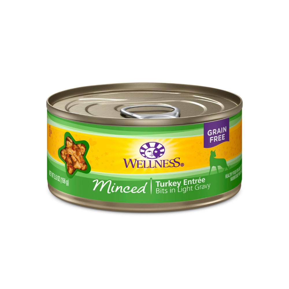 Wellness Complete Health Minced Turkey Entree Canned Cat Food, 5.5 oz