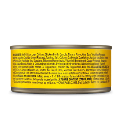 (Carton of 12) Wellness Complete Health Pate Beef & Salmon Cat Canned Food, 5.5 oz