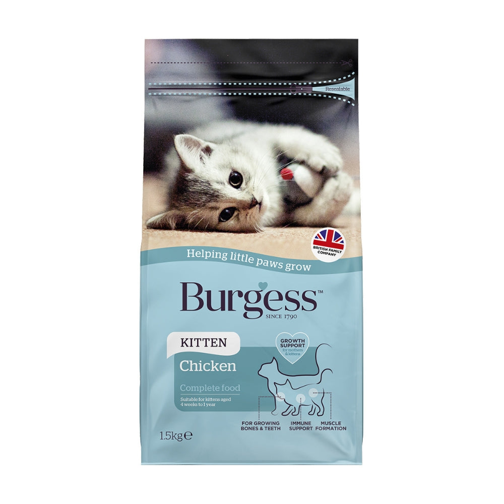 Burgess Kitten Dry Food, 1.5kg