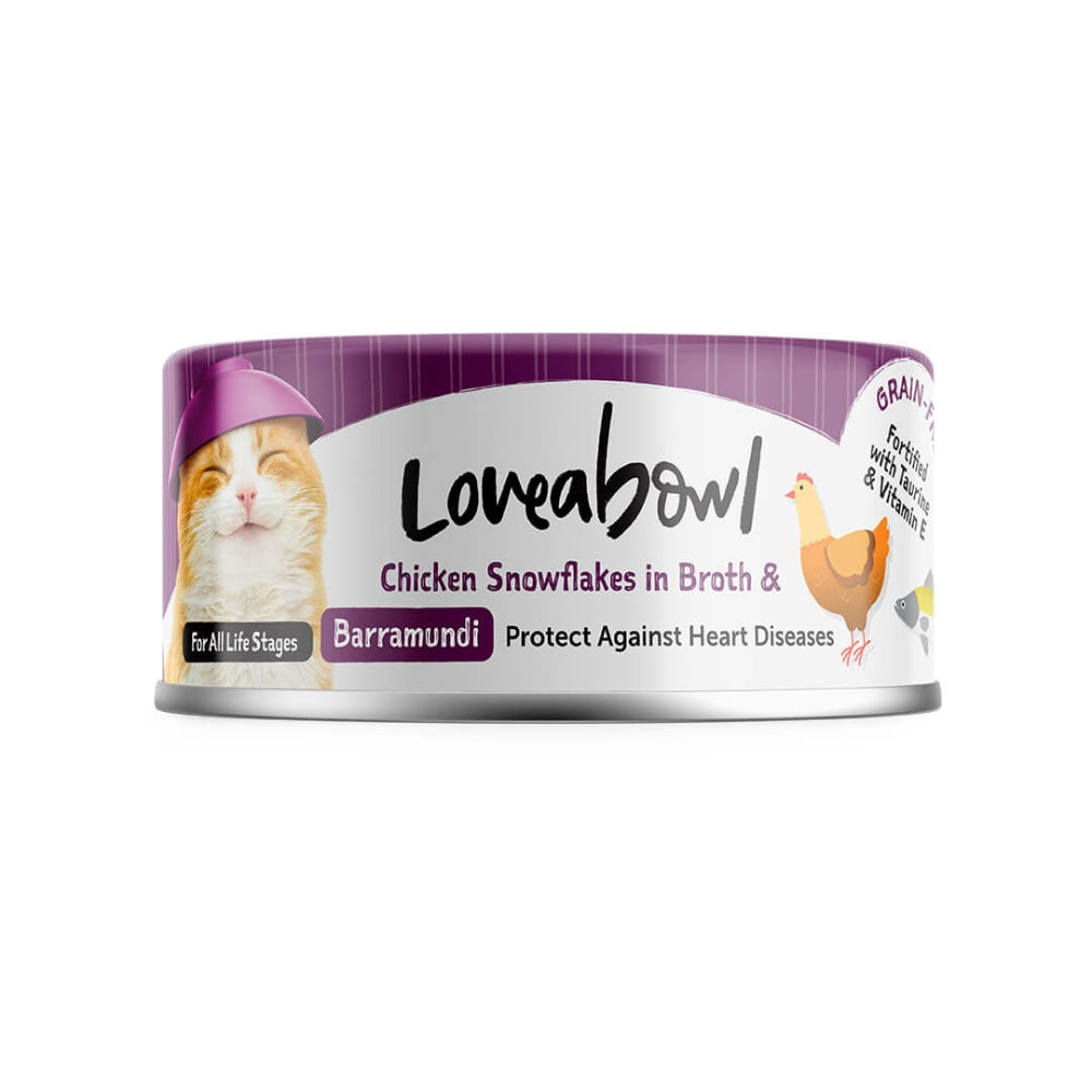 Loveabowl Chicken & Tuna in Broth Wet Cat Food 70g - Chicken & Barramundi