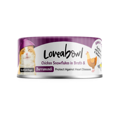 Loveabowl Chicken & Tuna in Broth Wet Cat Food 70g - Chicken & Barramundi