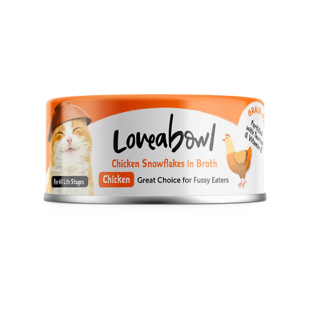 Loveabowl Chicken & Tuna in Broth Wet Cat Food 70g - Chicken Snowflakes