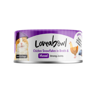 Loveabowl Chicken & Tuna in Broth Wet Cat Food 70g - Chicken & Mussel