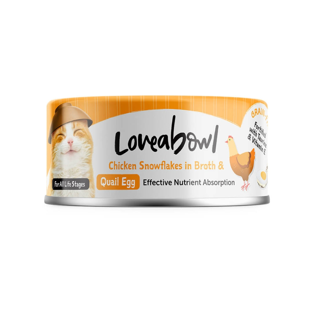 Loveabowl Chicken & Tuna in Broth Wet Cat Food 70g - Chicken & Quail Egg