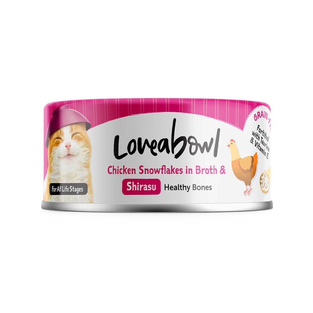 Loveabowl Chicken & Tuna in Broth Wet Cat Food 70g - Chicken & Shirasu