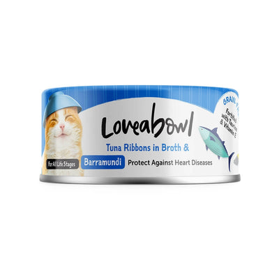 Loveabowl Chicken & Tuna in Broth Wet Cat Food 70g - Tuna & Barramundi