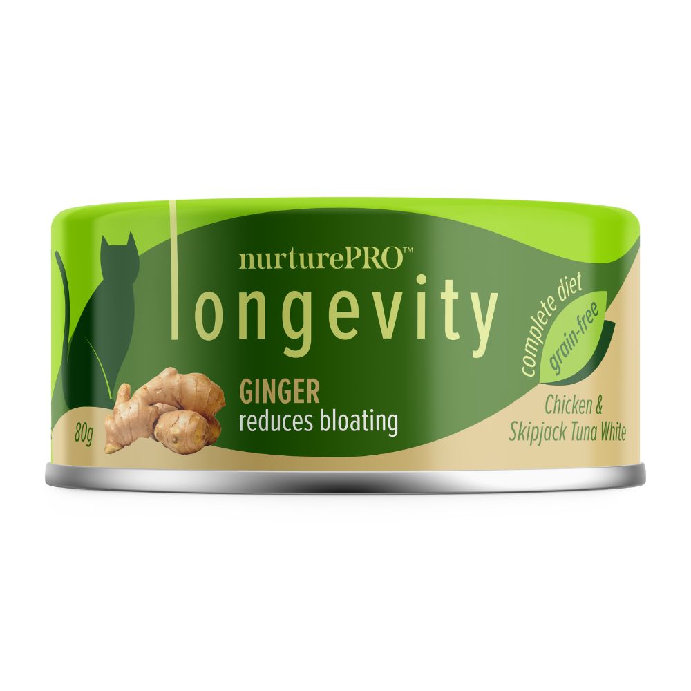 Nurture Pro Longevity Chicken & Skipjack Tuna with Ginger, 80g